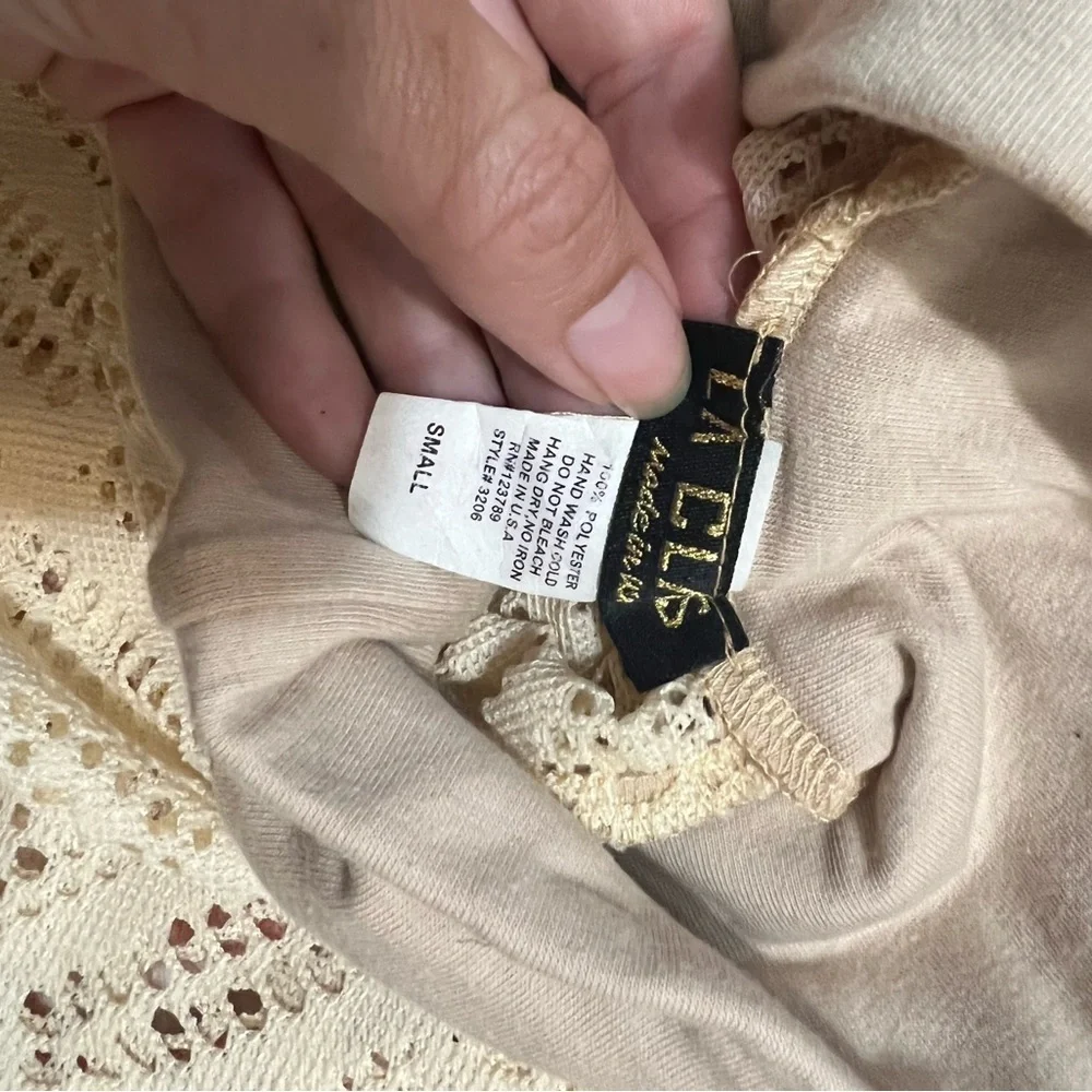 Elegant Cream Lace Women's Pants - Picture 5 of 5